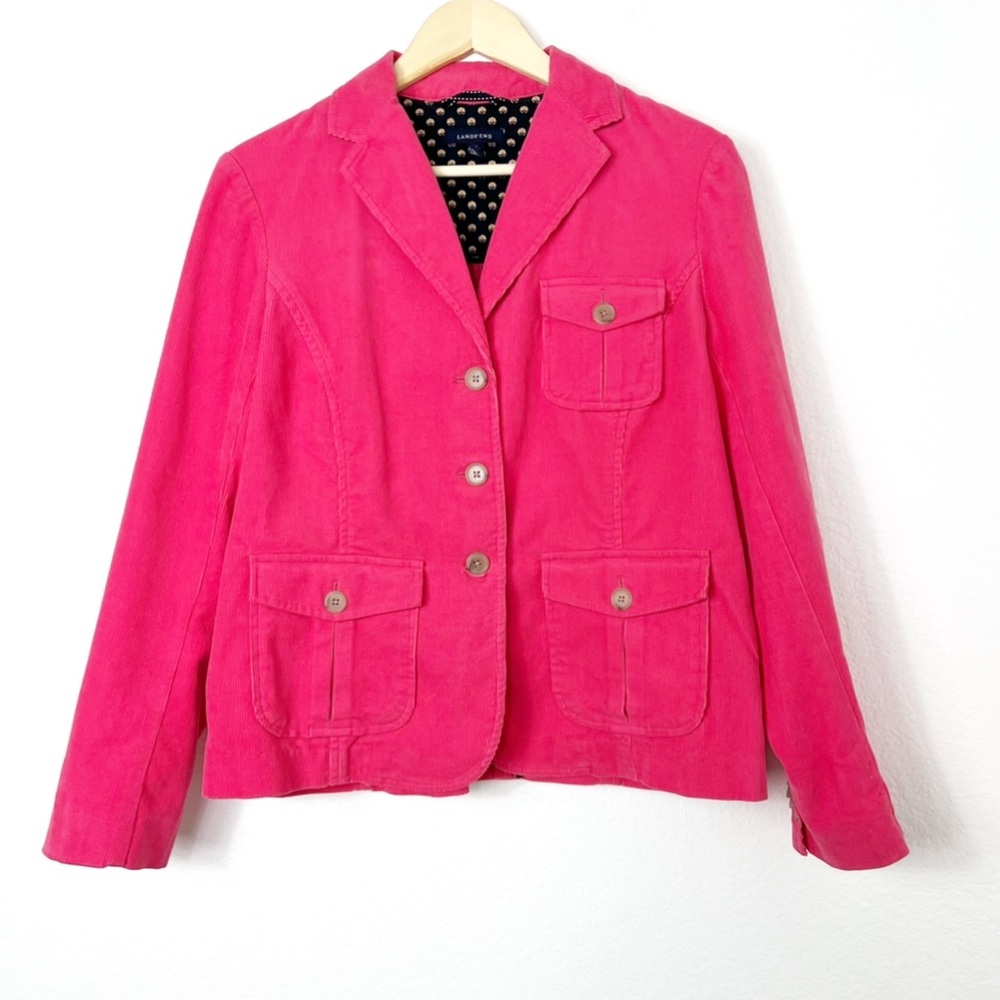 Lands’End Corduroy Blazer Pink 10P